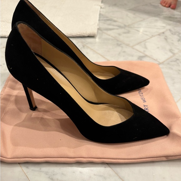 Stuart Weitzman size 40 suede black pumps - Picture 2 of 5
